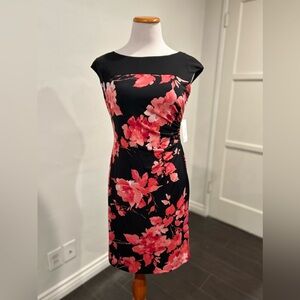 Connected Apparel NWT Size 6P Floral Sleeveless MIDI Dress